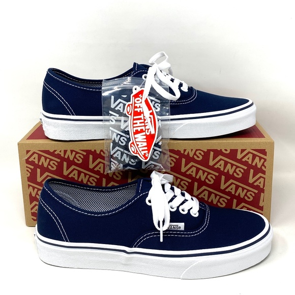 VANS Authentic Canvas Blue White Low Top Women's Sneakers Size Skate VN000EE332D - Picture 2 of 11